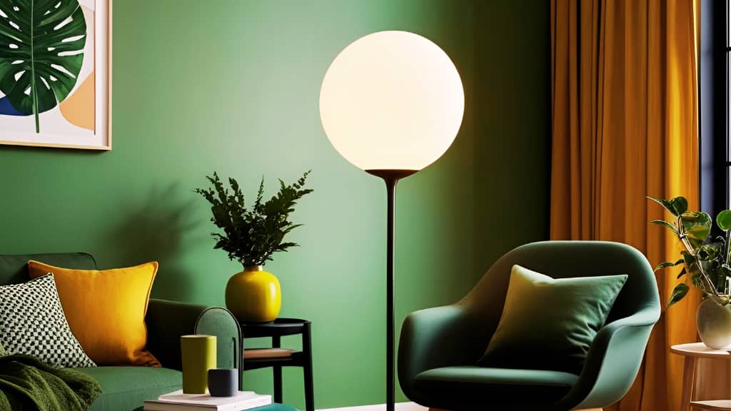 lampe boule noire