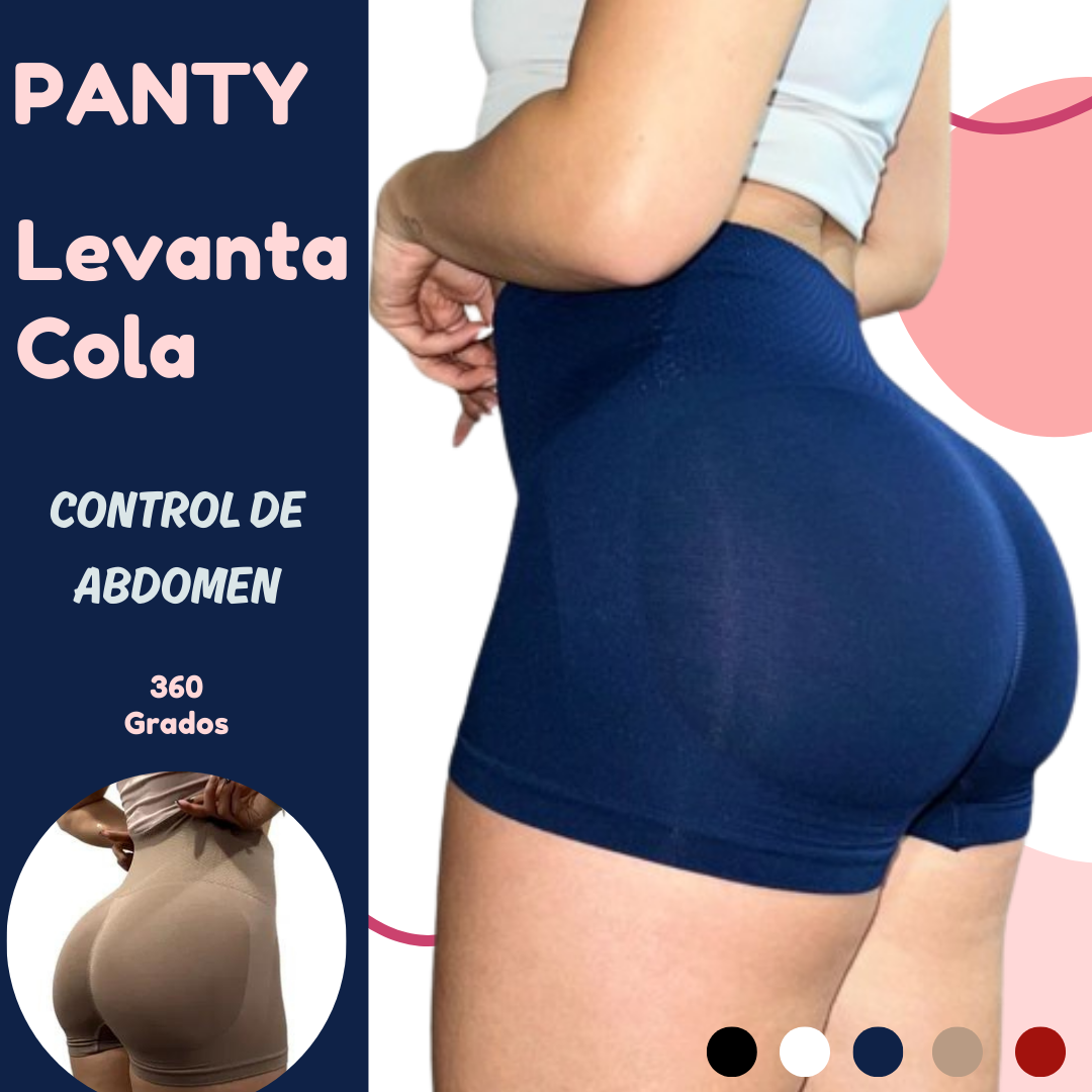 Panty Levanta Cola Con Almohadilla Sin Costuras Invisible Belleza