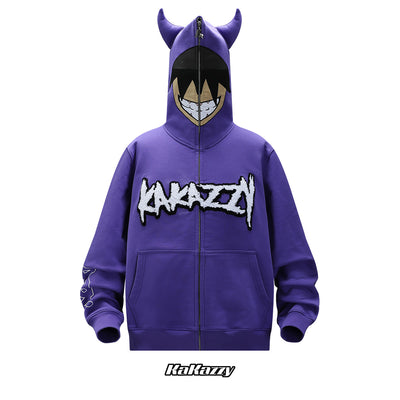 Kakazzy Full Zip Hoodie Purple | kakazzy | Reviews on Judge.me