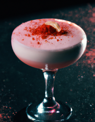 pink egg creme mocktail