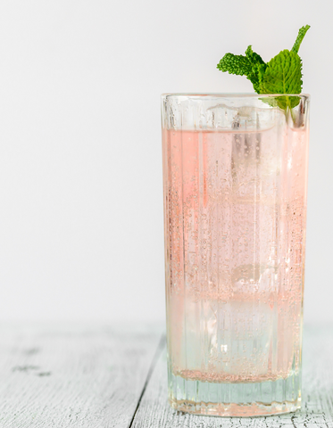 sparkling pink chick mocktail