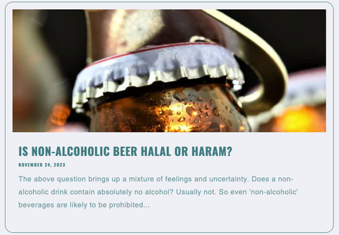 blog post halal or haram beer