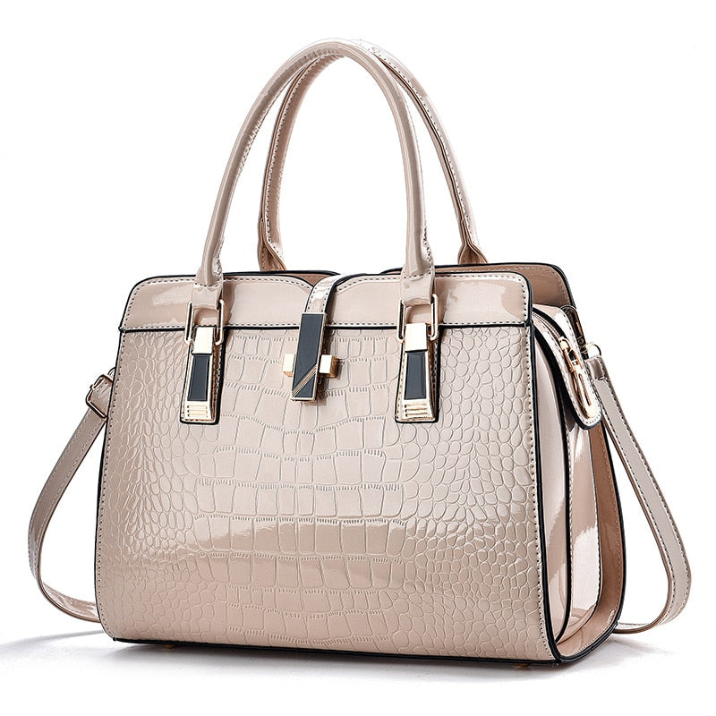 Women's Bag 2023 New Fashion Crocodile Pattern Handbag Large Capacity