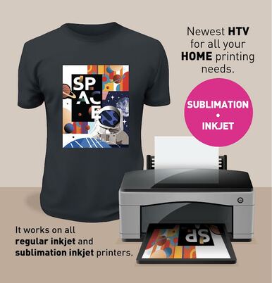 VTS Light Printable Inkjet Vinyl, Inkjet Iron-On Printable Vinyl, Ligh