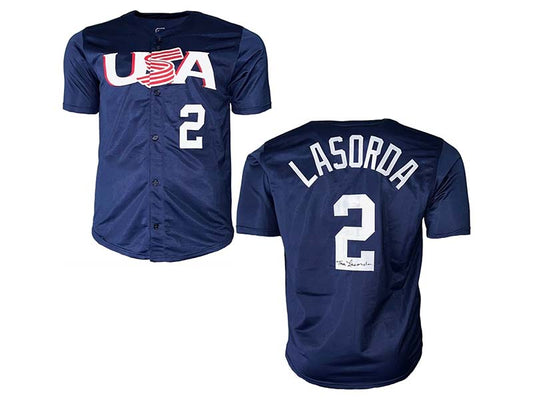 Tommy Lasorda Autographed Los Angeles White Baseball Jersey (PSA) – Golden  Autographs