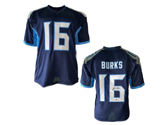 Treylon Burks Autographed Powder Blue Pro Style Football Jersey