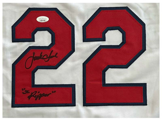 Jim Thome Signed Philadelphia Gray Custom Double-Suede Framed baseball  Jersey (JSA)