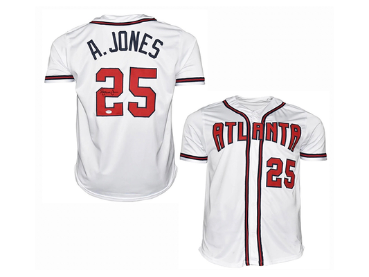 Chipper Jones Signed Atlanta Grey Jersey (JSA) — RSA