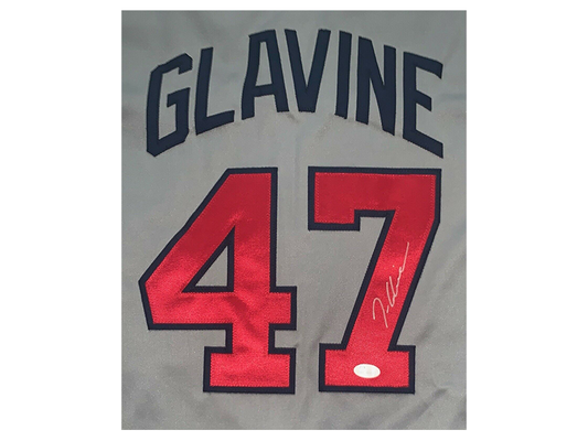 Tom Glavine Autographed Atlanta Pro StyleWhite Stats Baseball Jersey ( –  Golden Autographs