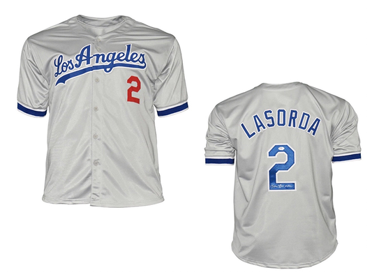 Tommy Lasorda Autographed Los Angeles White Baseball Jersey (PSA) – Golden  Autographs