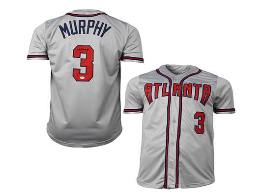 Chipper Jones Signed Atlanta Grey Jersey (JSA) — RSA