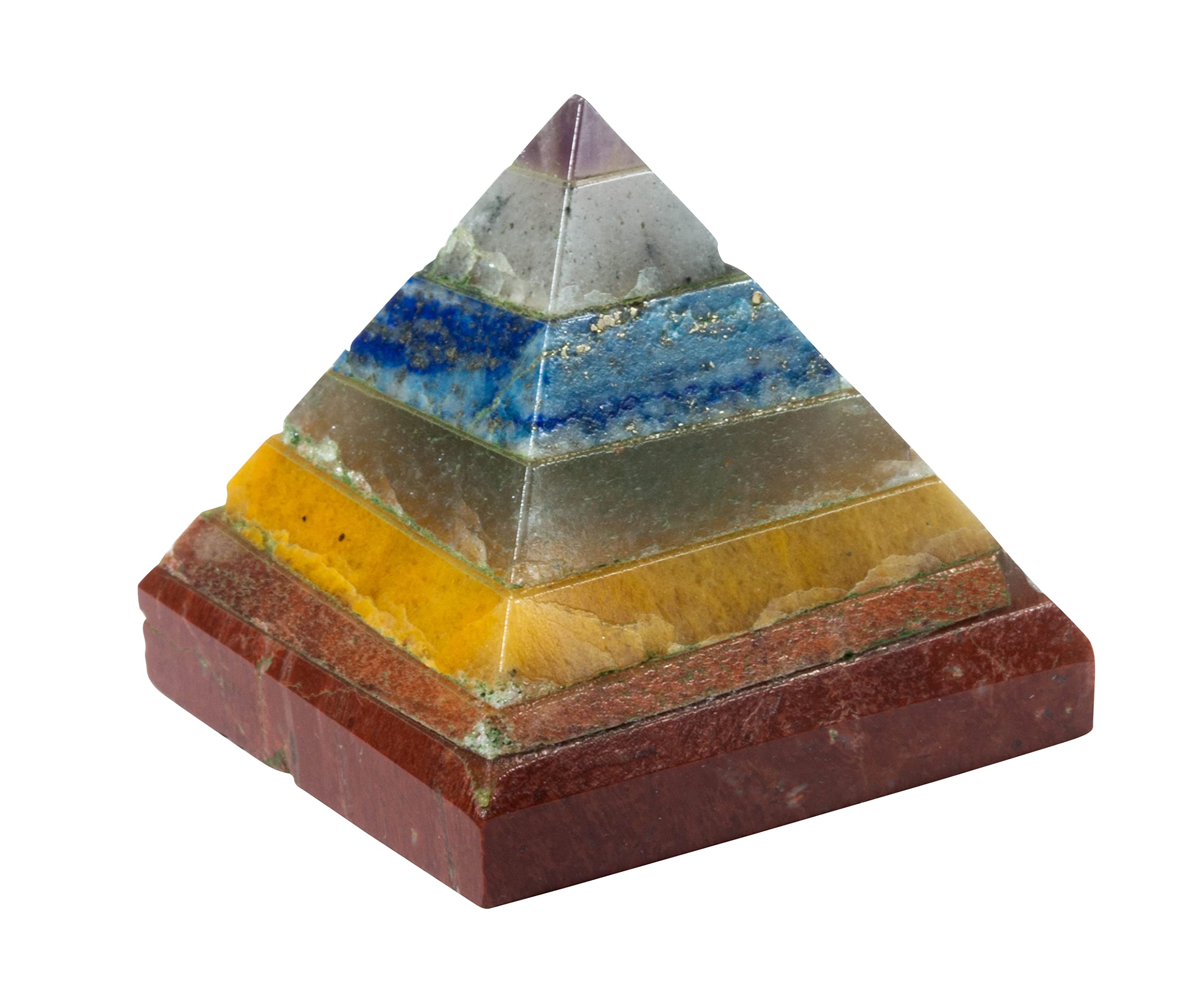 7 Chakra Bonded Pyramid | Mini | 1 Pc