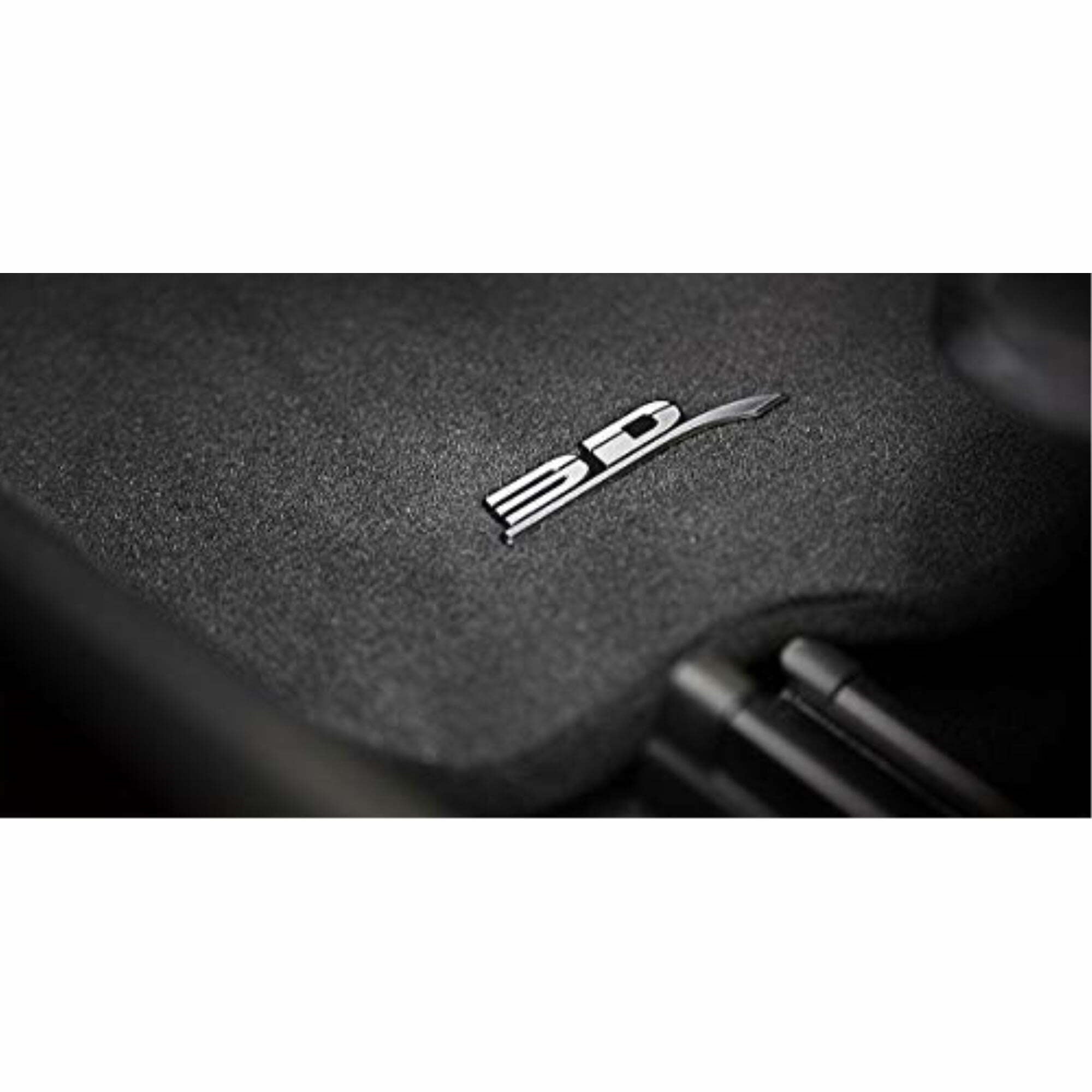 3D MAXpider All-Weather Custom Fit Floor Liners for Audi Q7 2017-2022 / SQ7 2020-2022 / Q8 2019-2022 / SQ8 2020-2022, ELEGANT Series (2nd Row, Black)