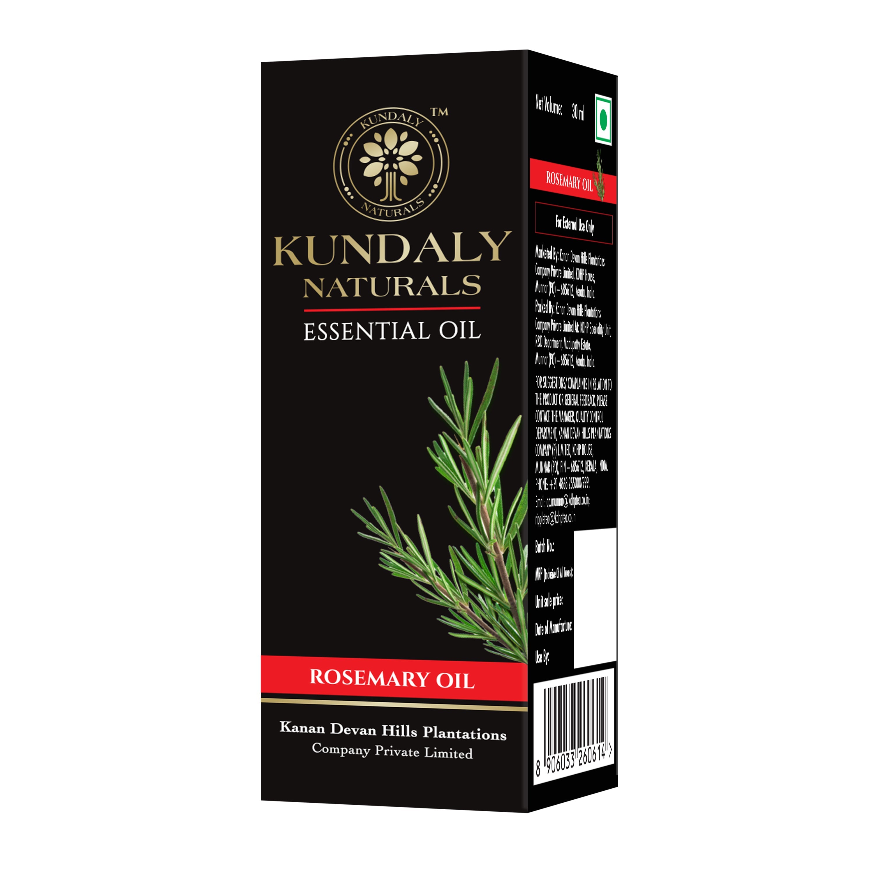Kundaly Naturals Rosemary Oil - 30 ml - Image 5