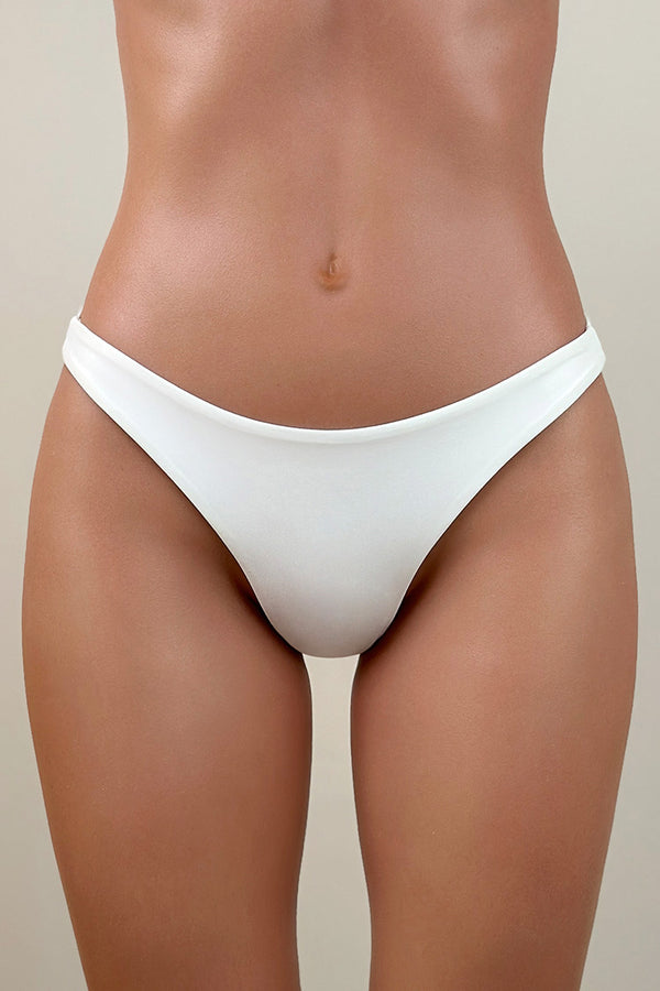 Sexy Tie String Low Rise Brazilian Cheeky Scrunch Bikini Bottom