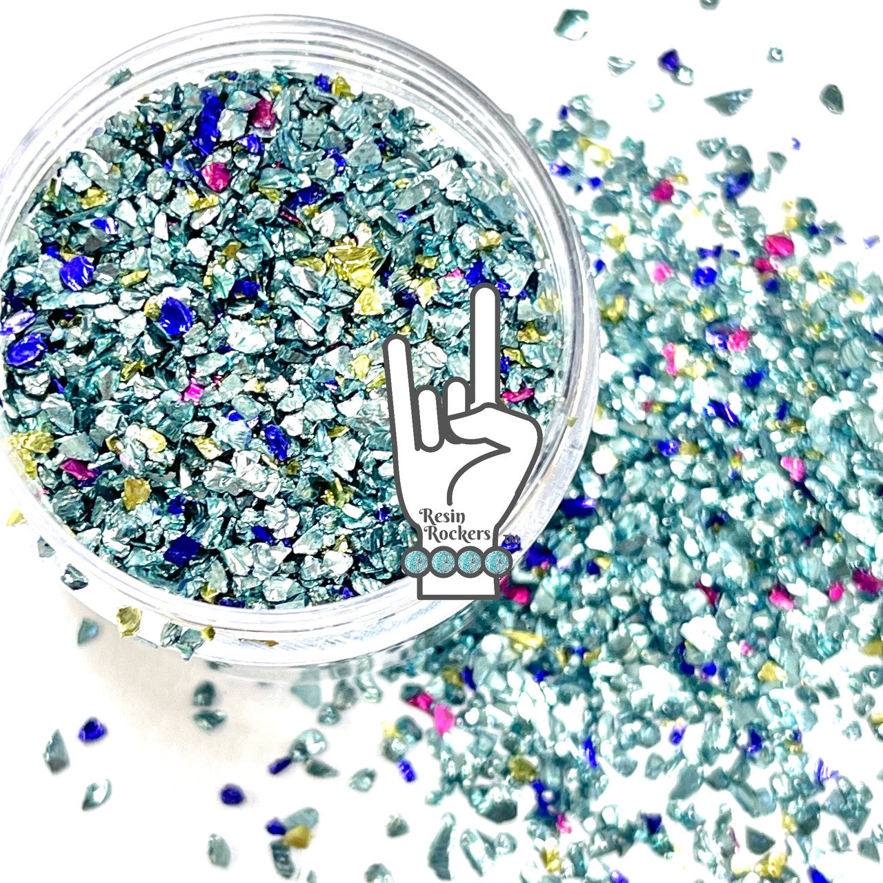Cold as Ice Premium Grade German Glitter Mix for Epoxy and UV Resin Art