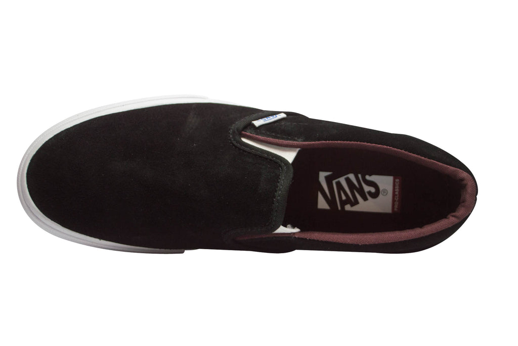 vans slip on pro deep mahogany