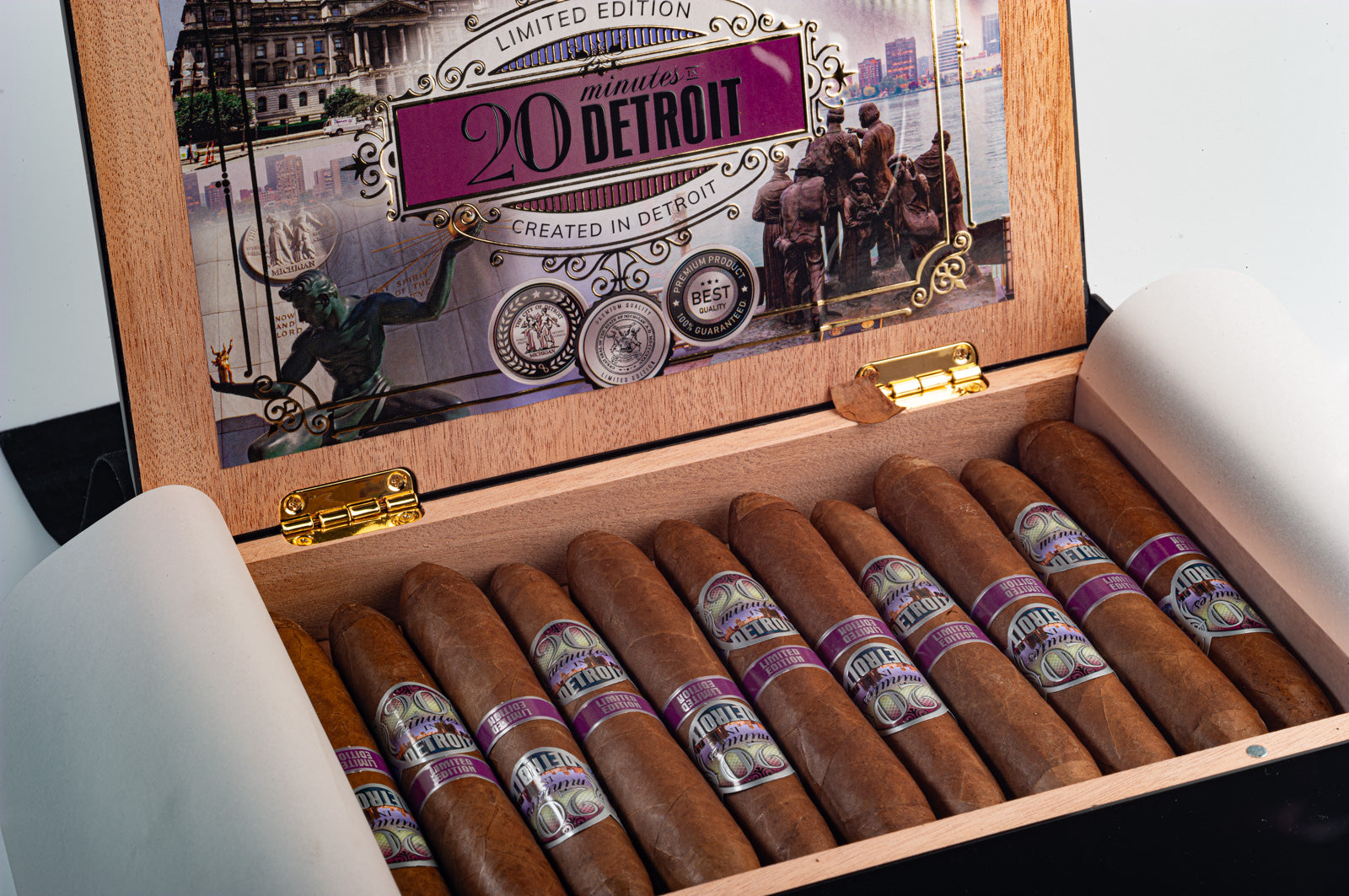 '20 minutes' in Detroit Limited Edition Short Solomon Box 22 cigars