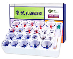 Plastic vacuum cupping set