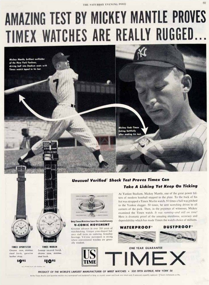 Mickey Mantle Timex