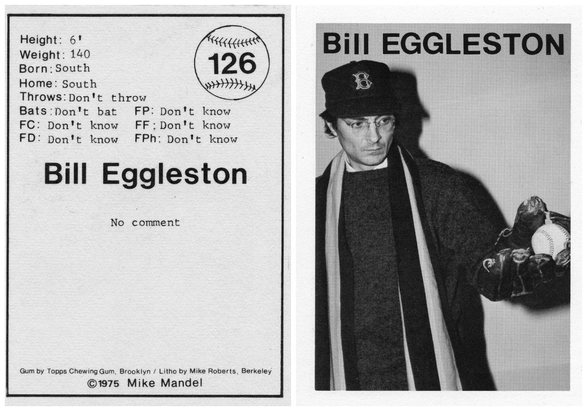 William Eggleston Baseball Card