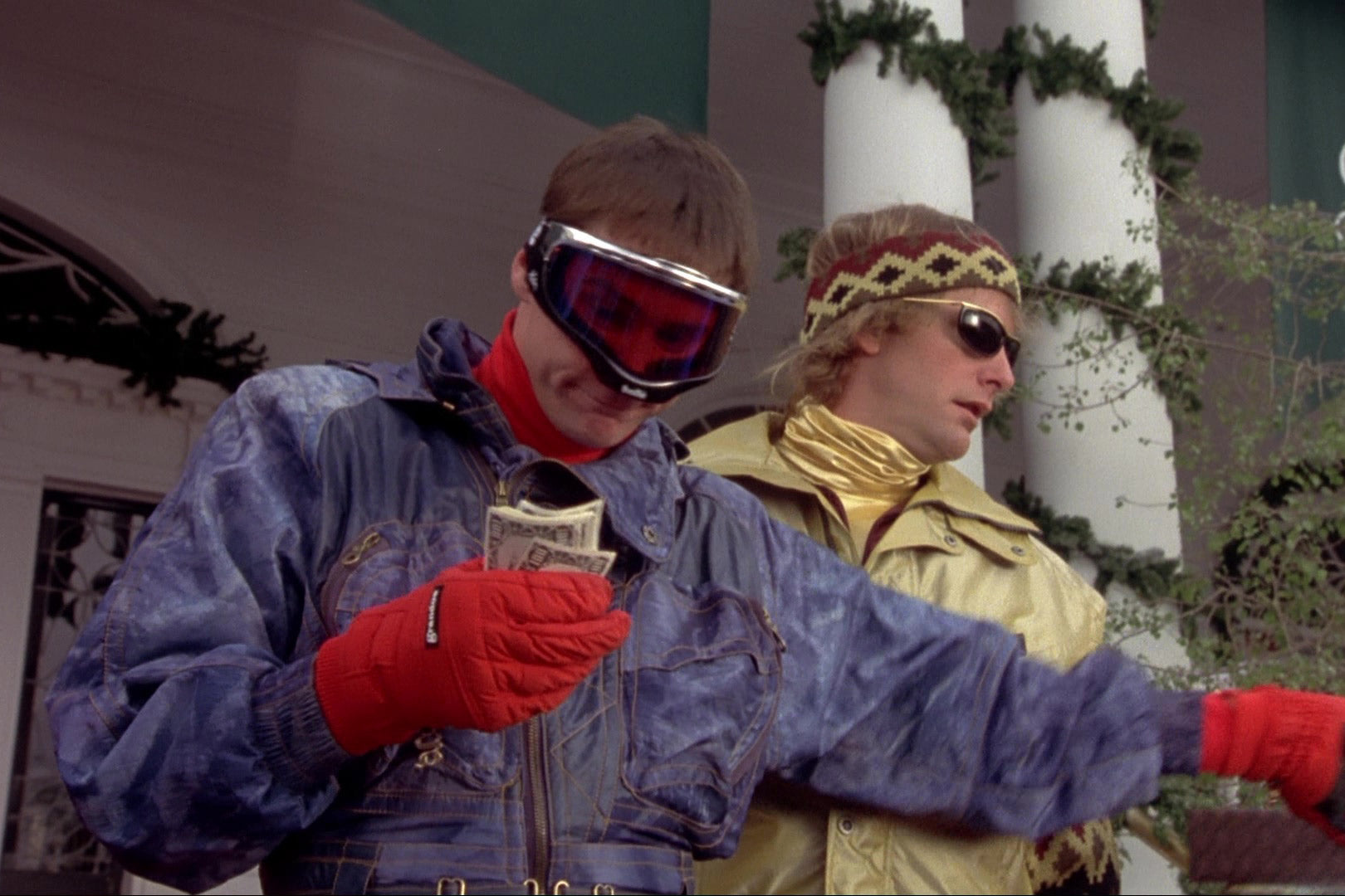 dumb and dumber ski suits