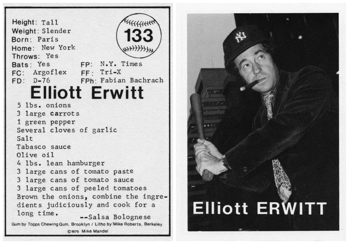 Elliott Erwitt Baseball Card - Adsum