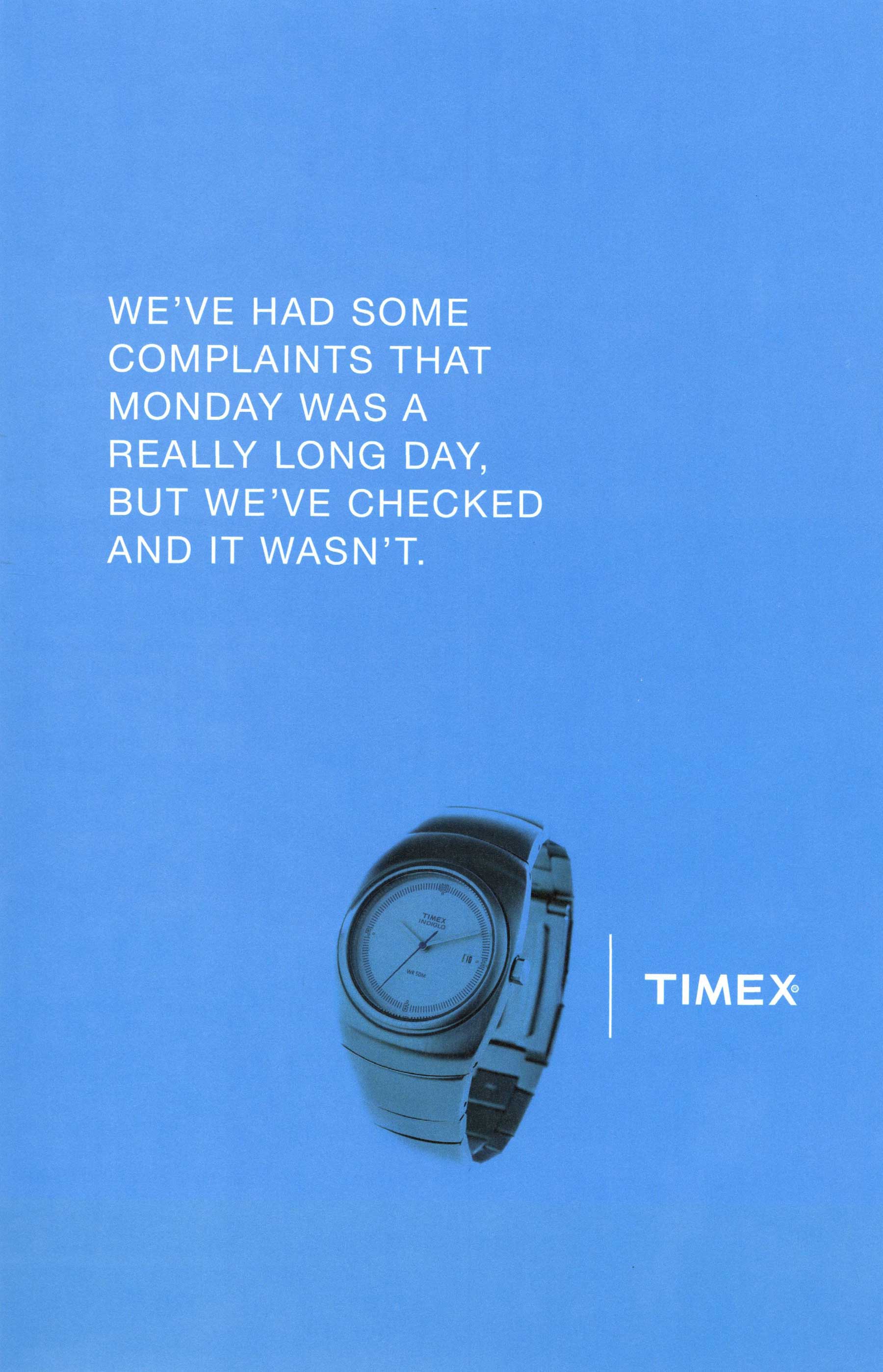 Complaints Timex Ad