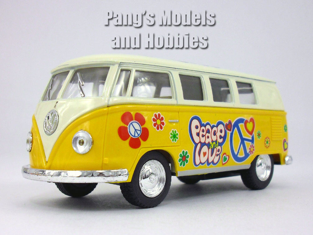 Volkswagen -VW T1 (Type 2) "Peace and Love" Bus 1/32 Scale Diecast & P – Pang's and