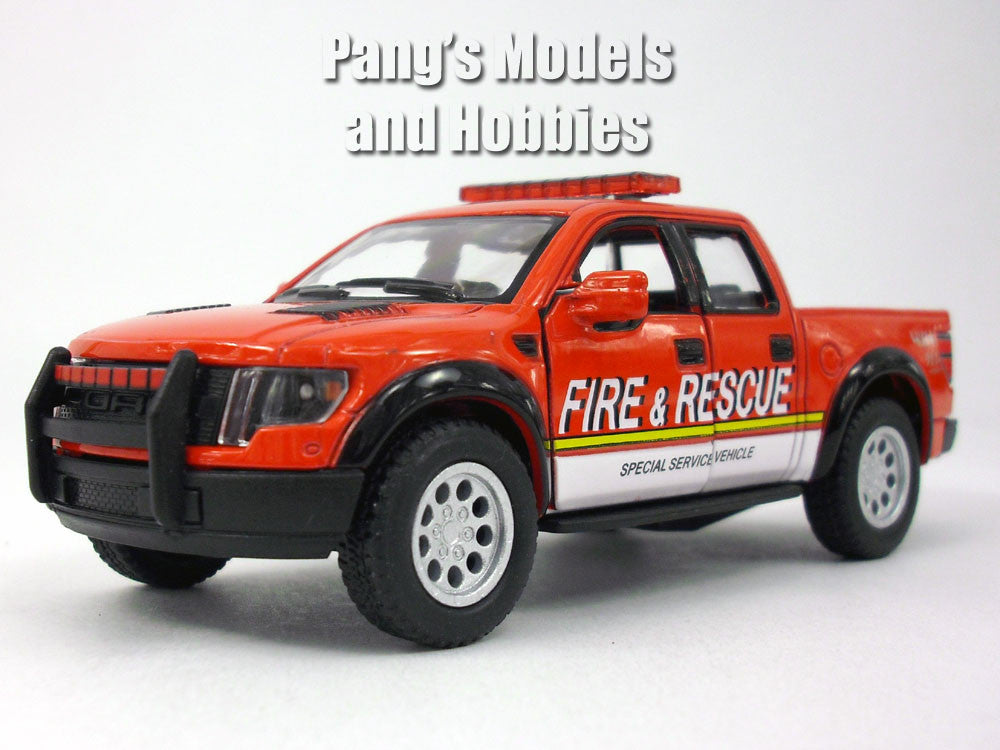 Ford F 150 Svt Red Raptor Fire And Rescue 146 Scale Diecast