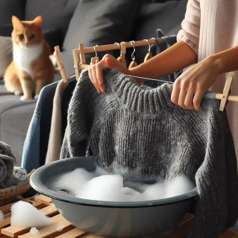 Come lavare a mano un maglione di cashmere