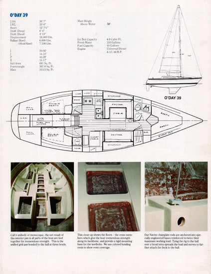 1985 o'day 39 sailboat