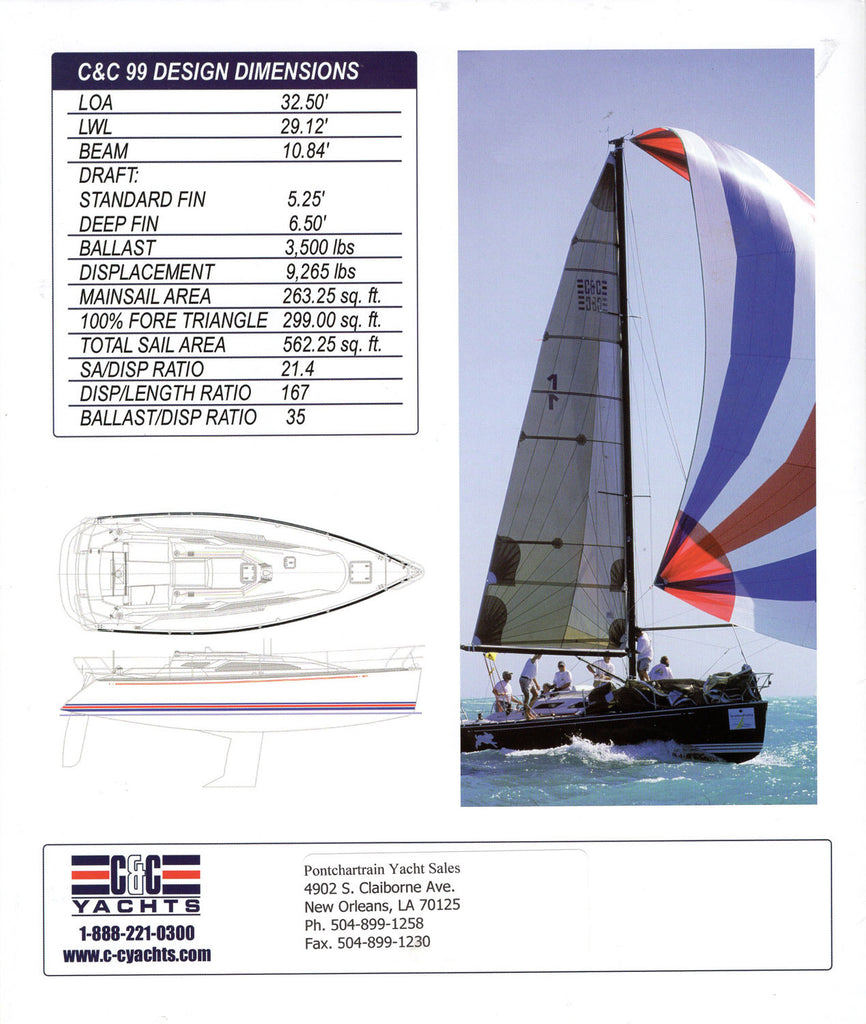 c&c 99 sailboat data