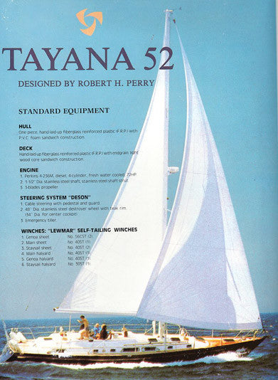 tayana 52 sailboat data