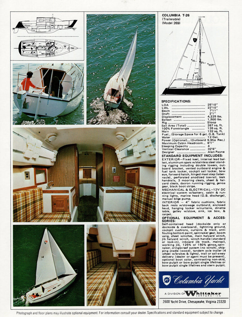 columbia t26 sailboat review