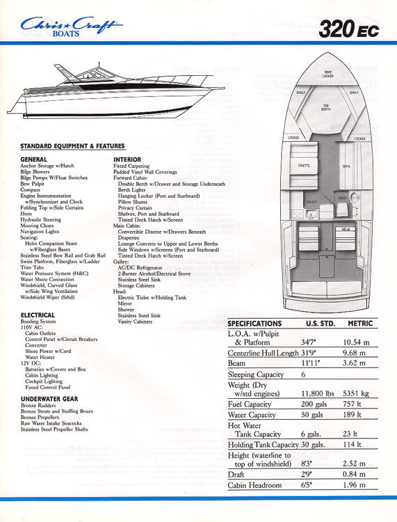 Chris Craft 320 Express Cruiser Brochure – SailInfo I 
