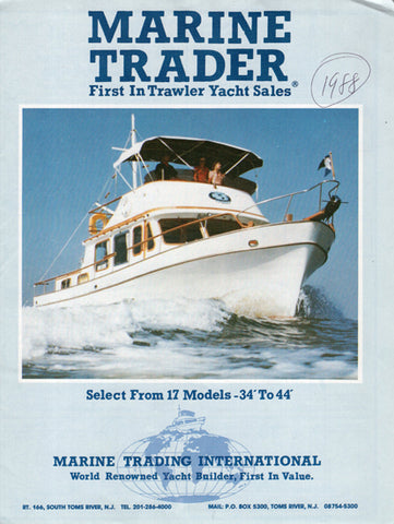 Marine Trader 1988 Trawler Brochure