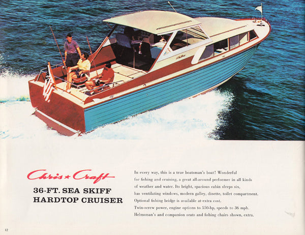 chris craft 1960 sea skiffs brochure – sailinfo i