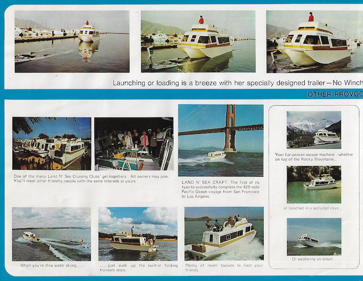 Land N’ Sea Craft Houseboat Cruiser Brochure SailInfo I