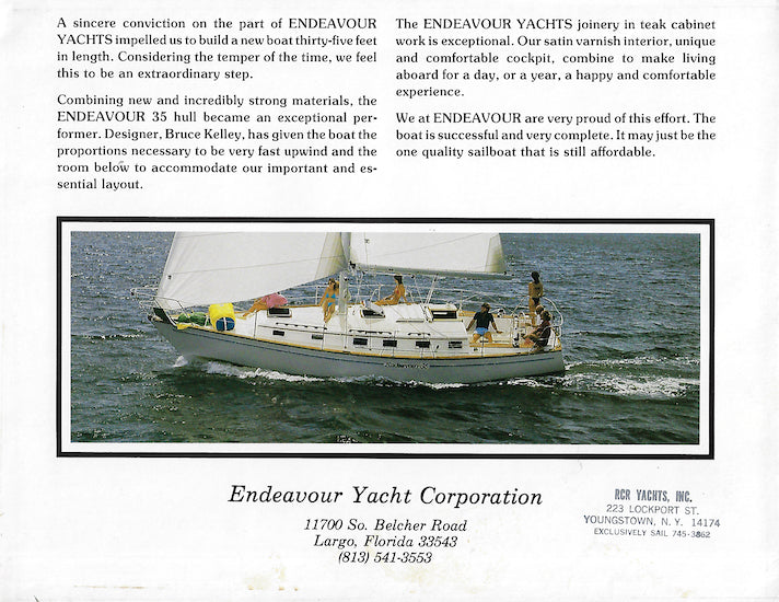 endeavor 35 sailboat review