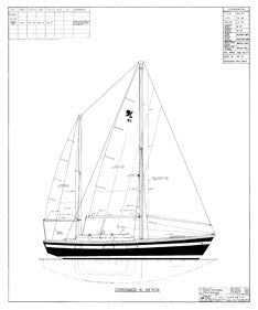 coronado 41 sail plan - ketch – sailinfo i boatbrochure.com
