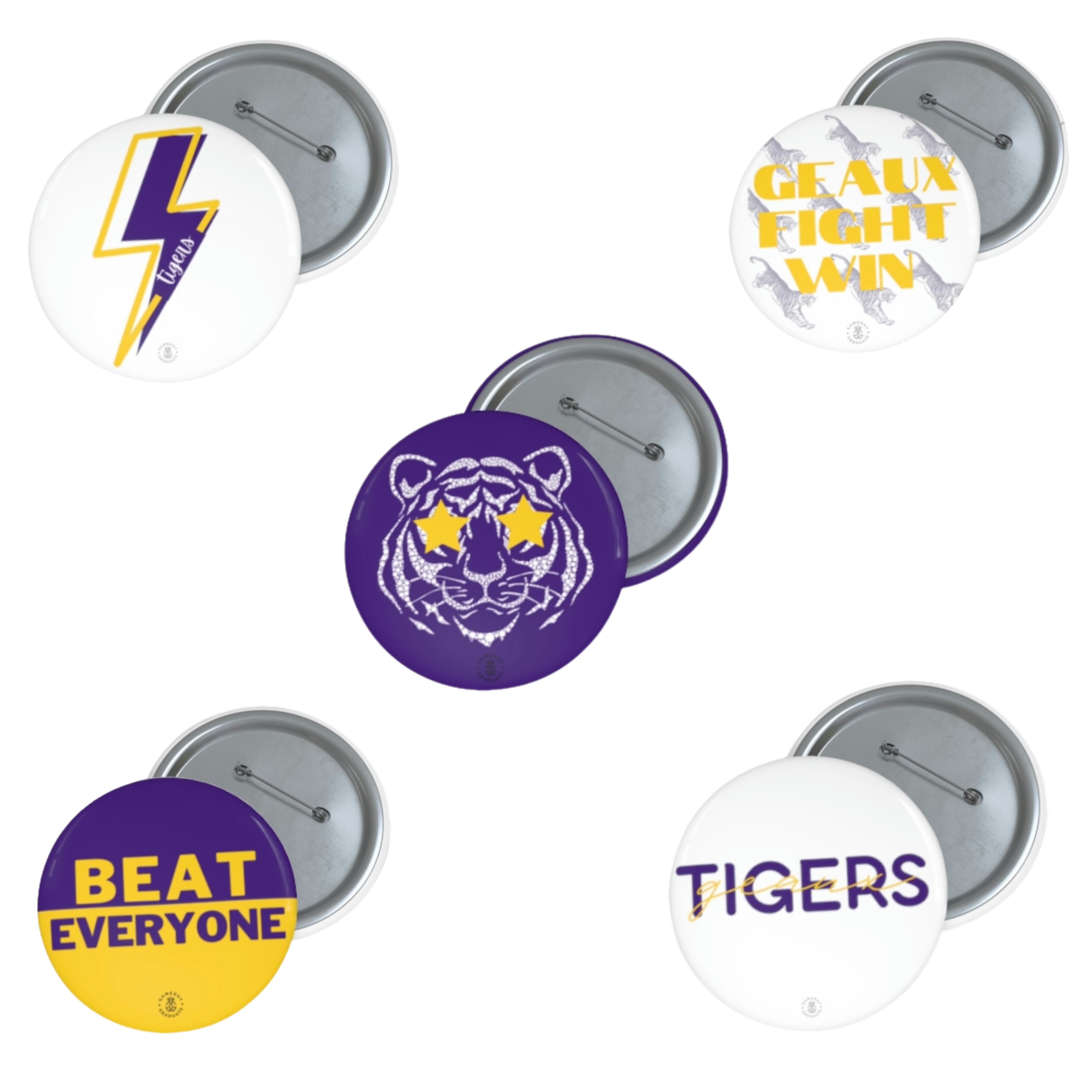 LSU Gameday Button Set