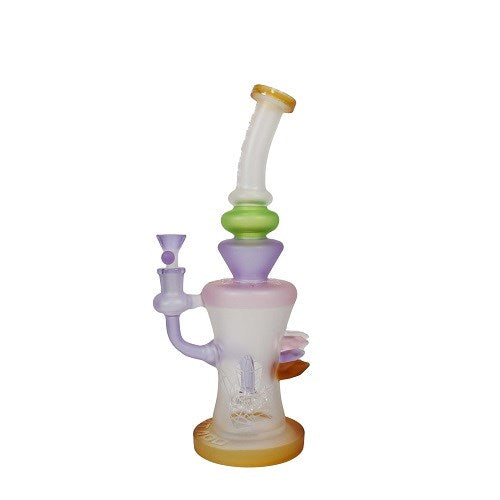  T'ATAOO 12.5" Frosted Crystal Water Pipe by Lookah 