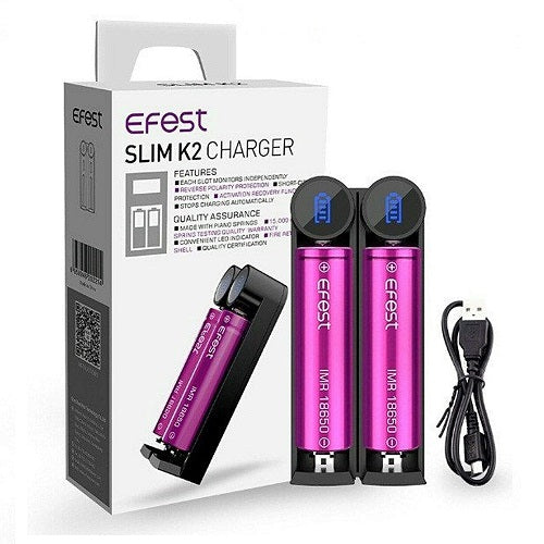  Efest K2 Slim Intelligent 18650 Battery Charger 