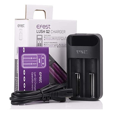  Efest Q2 Dual Bay Intelligent 18650 Battery Charger 