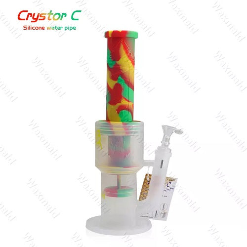  Waxmaid Crystor C Silicone Water Bubbler with Honeycomb Perc 12 Inch 