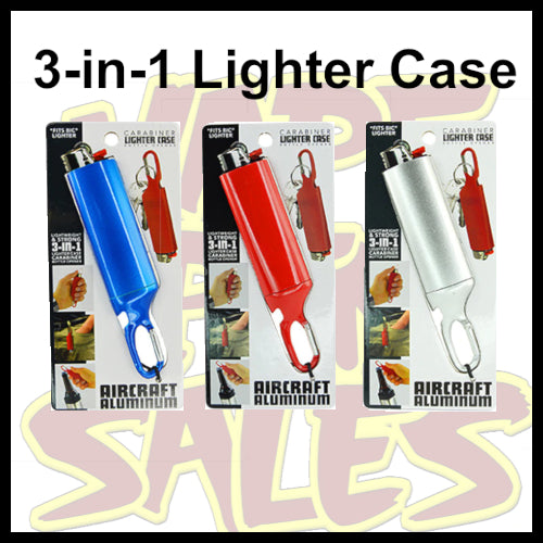  CARABINER 3-IN-1 LIGHTER CASE 