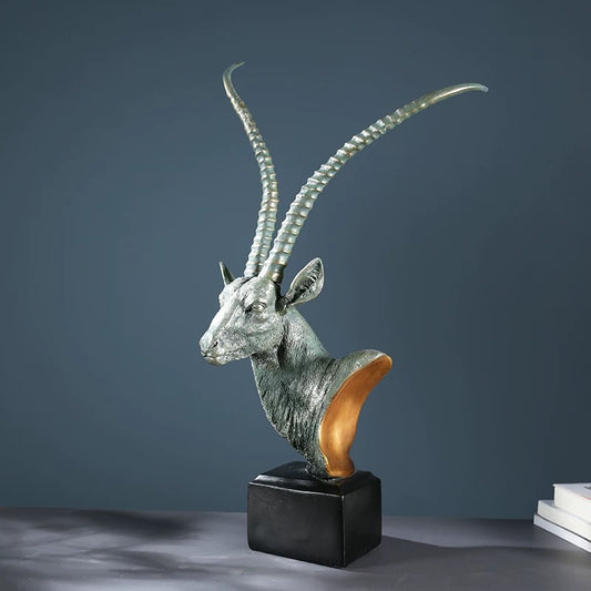 Antelope decoration statue