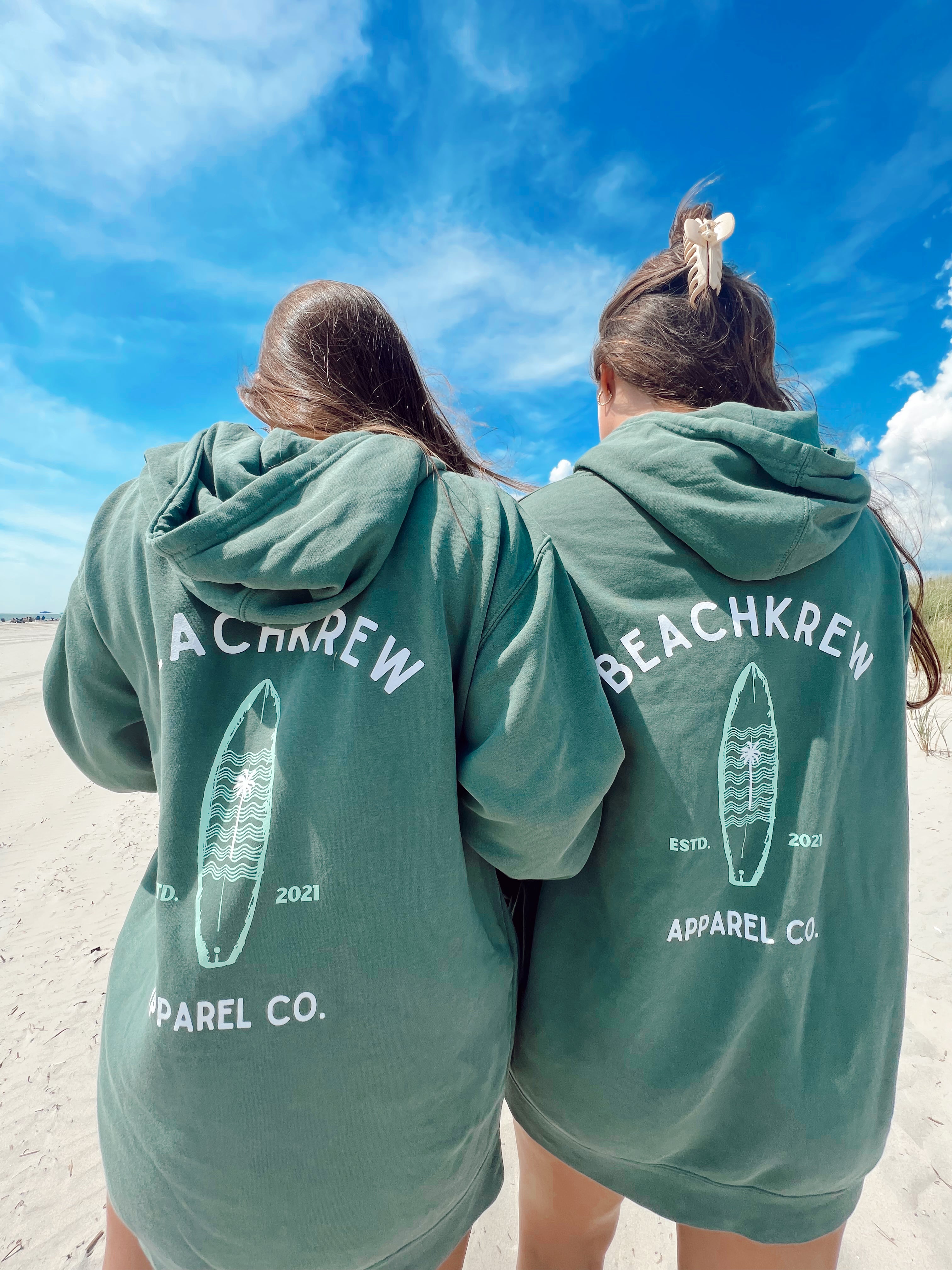 BEACHKREW APPAREL CO. HOODIE - PALM - beachkrew product image