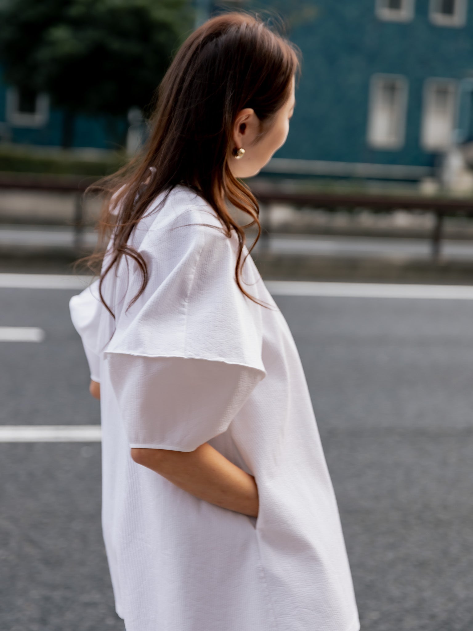 【予約販売】Candy Tunic Blouse-WHITE